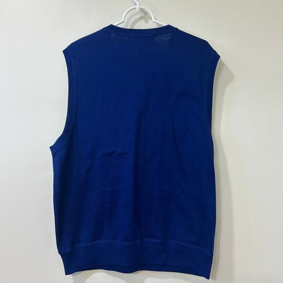 Polo Ralph Lauren Golf Vintage Mens Sz Large Blue Sweater Vest Preppy Logo - Picture 5 of 6